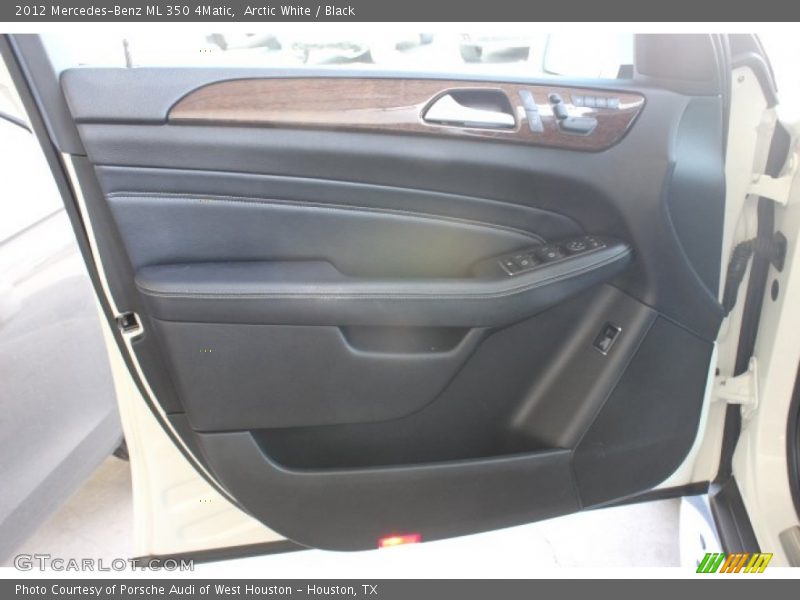 Arctic White / Black 2012 Mercedes-Benz ML 350 4Matic