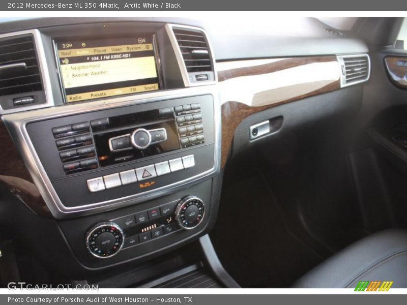 Arctic White / Black 2012 Mercedes-Benz ML 350 4Matic