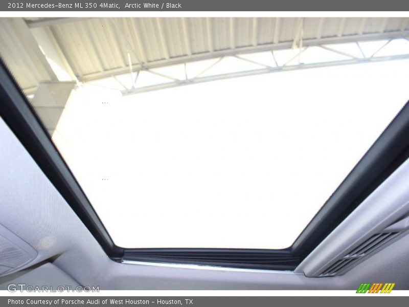 Arctic White / Black 2012 Mercedes-Benz ML 350 4Matic