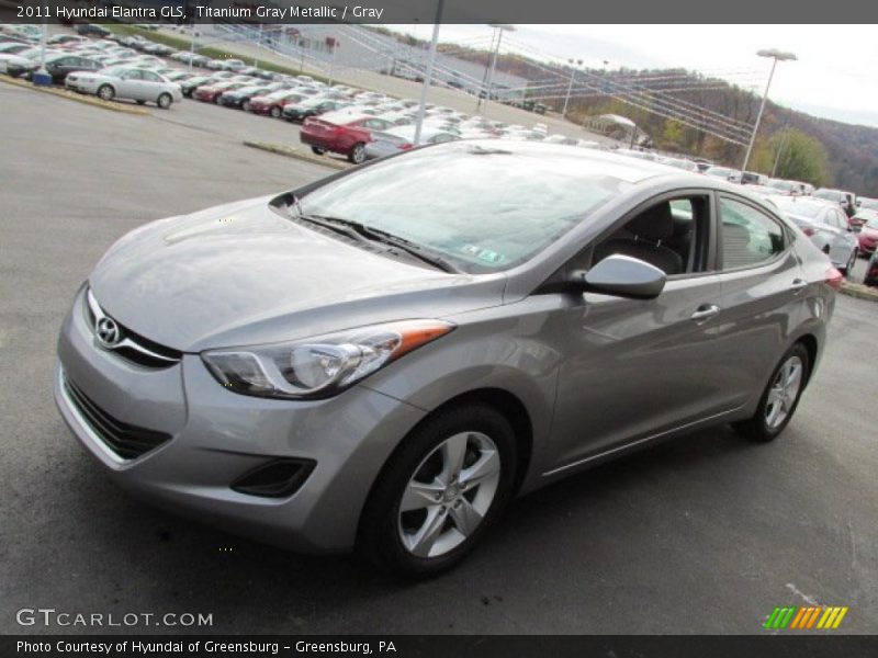 Titanium Gray Metallic / Gray 2011 Hyundai Elantra GLS