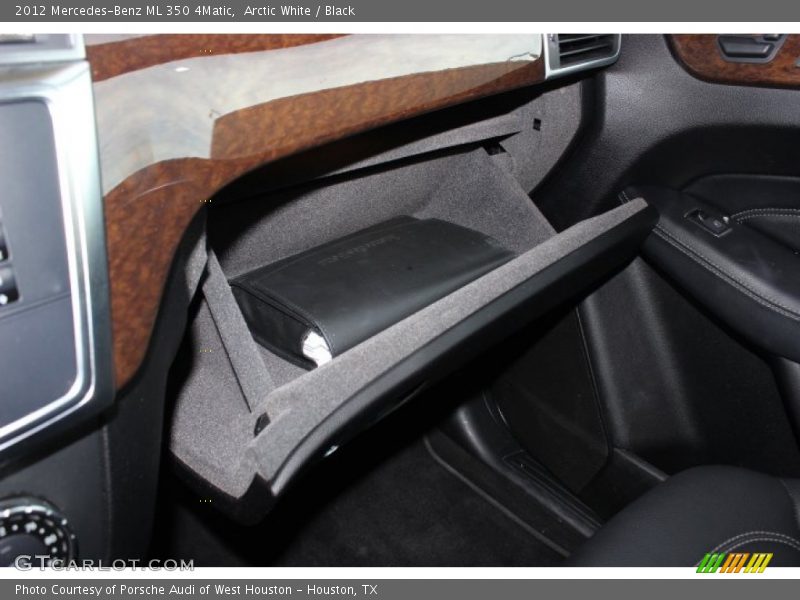 Arctic White / Black 2012 Mercedes-Benz ML 350 4Matic