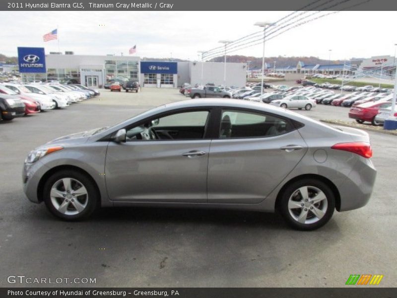 Titanium Gray Metallic / Gray 2011 Hyundai Elantra GLS