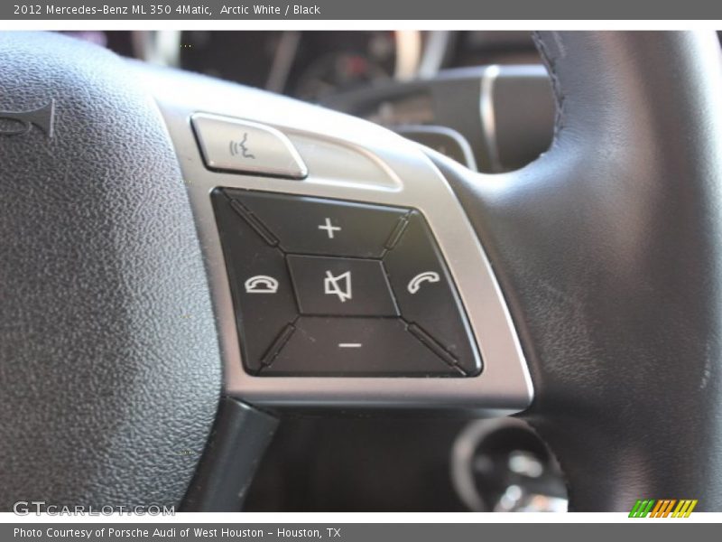 Arctic White / Black 2012 Mercedes-Benz ML 350 4Matic