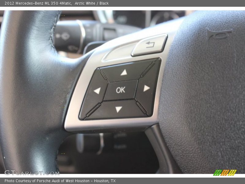 Arctic White / Black 2012 Mercedes-Benz ML 350 4Matic