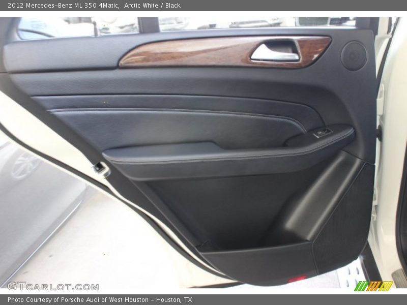 Arctic White / Black 2012 Mercedes-Benz ML 350 4Matic