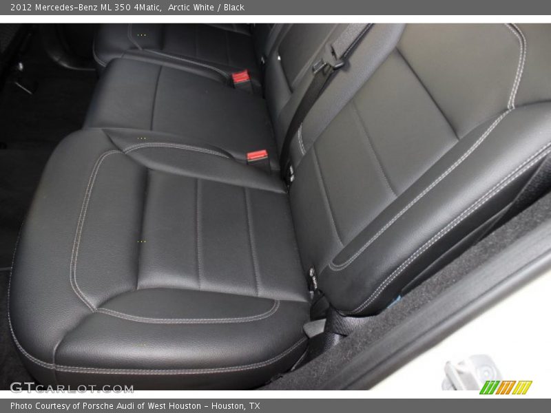 Arctic White / Black 2012 Mercedes-Benz ML 350 4Matic