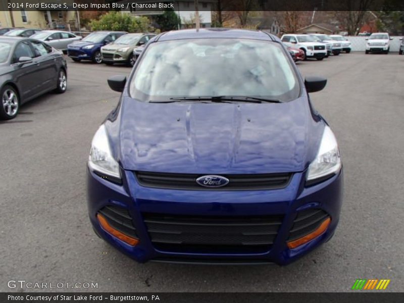 Deep Impact Blue / Charcoal Black 2014 Ford Escape S