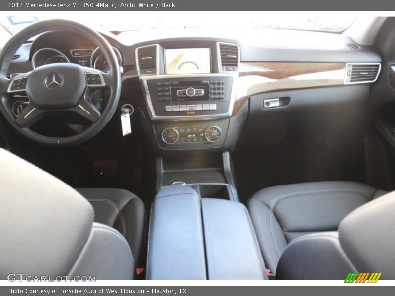 Arctic White / Black 2012 Mercedes-Benz ML 350 4Matic