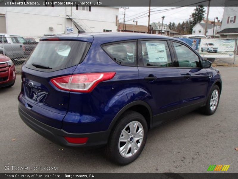 Deep Impact Blue / Charcoal Black 2014 Ford Escape S