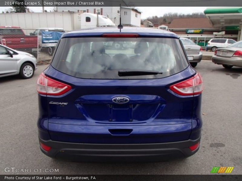 Deep Impact Blue / Charcoal Black 2014 Ford Escape S