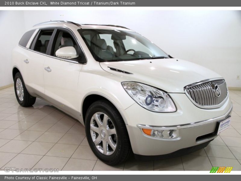 White Diamond Tricoat / Titanium/Dark Titanium 2010 Buick Enclave CXL