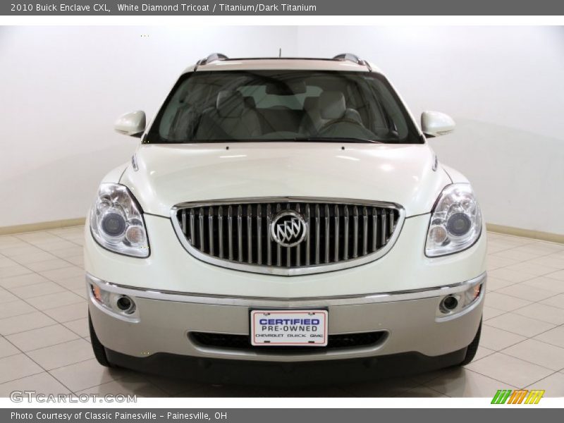 White Diamond Tricoat / Titanium/Dark Titanium 2010 Buick Enclave CXL
