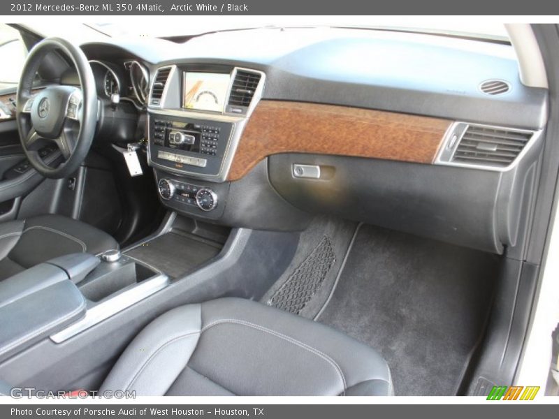 Arctic White / Black 2012 Mercedes-Benz ML 350 4Matic