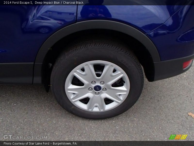 Deep Impact Blue / Charcoal Black 2014 Ford Escape S