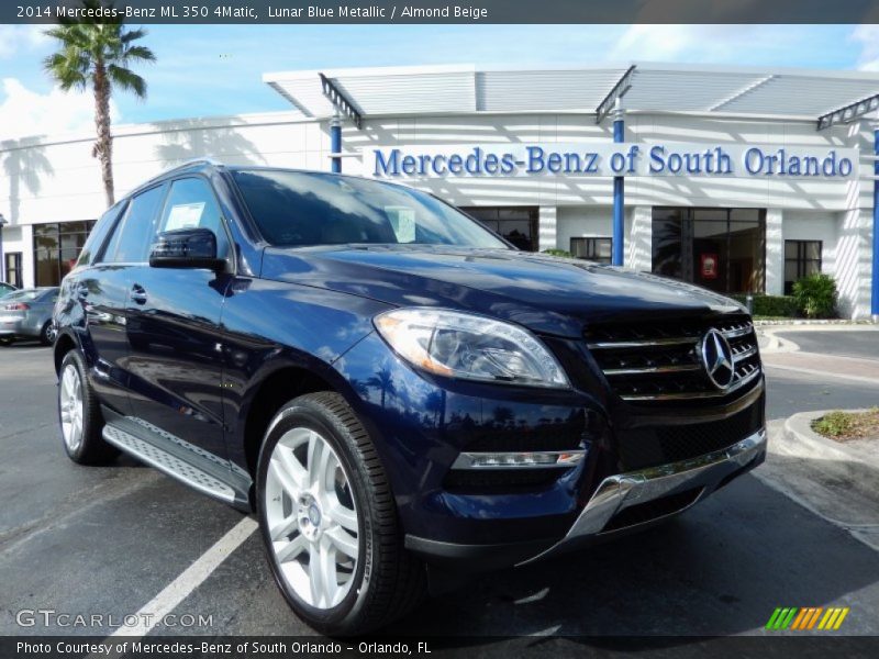 Lunar Blue Metallic / Almond Beige 2014 Mercedes-Benz ML 350 4Matic