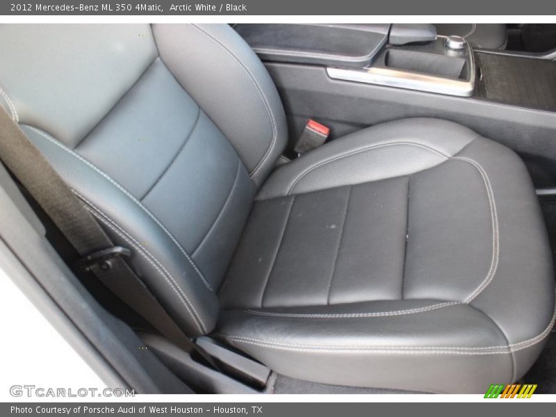 Arctic White / Black 2012 Mercedes-Benz ML 350 4Matic