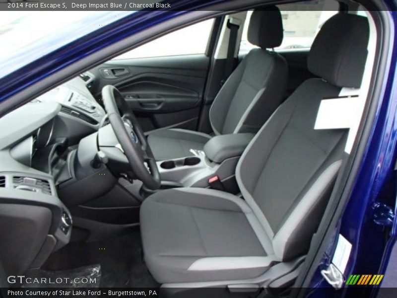 Deep Impact Blue / Charcoal Black 2014 Ford Escape S