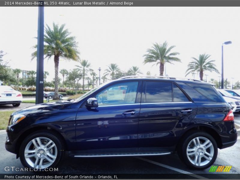 Lunar Blue Metallic / Almond Beige 2014 Mercedes-Benz ML 350 4Matic