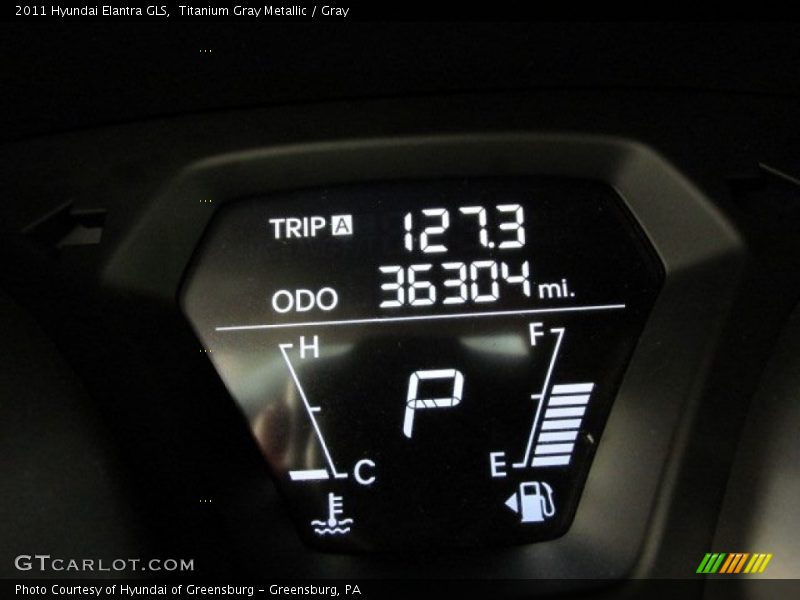 Titanium Gray Metallic / Gray 2011 Hyundai Elantra GLS