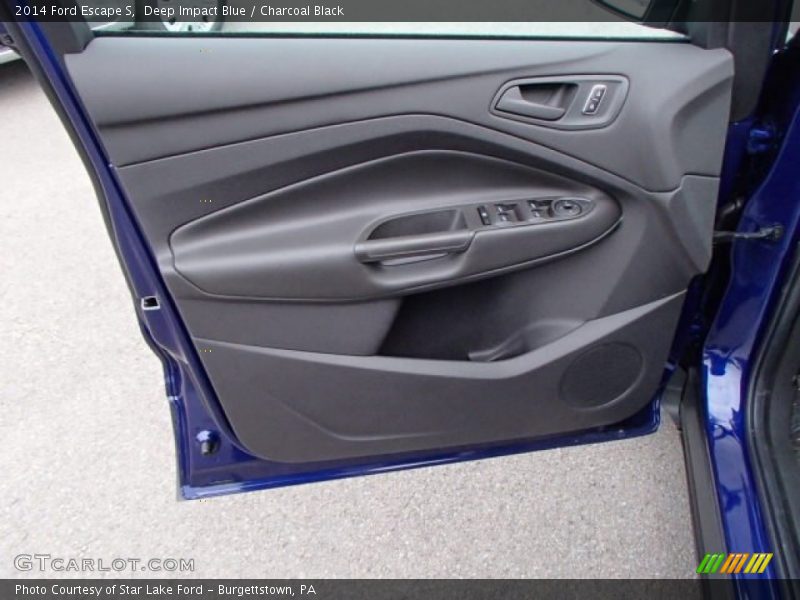 Deep Impact Blue / Charcoal Black 2014 Ford Escape S