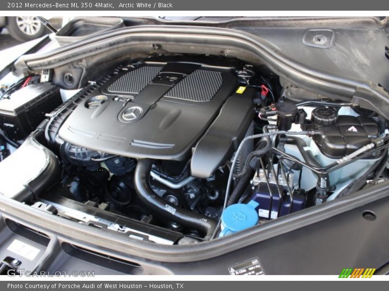 Arctic White / Black 2012 Mercedes-Benz ML 350 4Matic