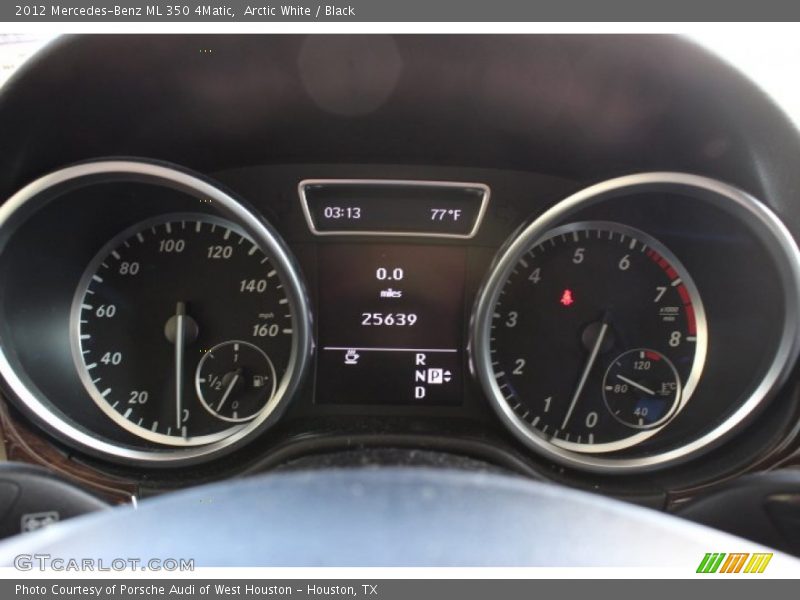 Arctic White / Black 2012 Mercedes-Benz ML 350 4Matic