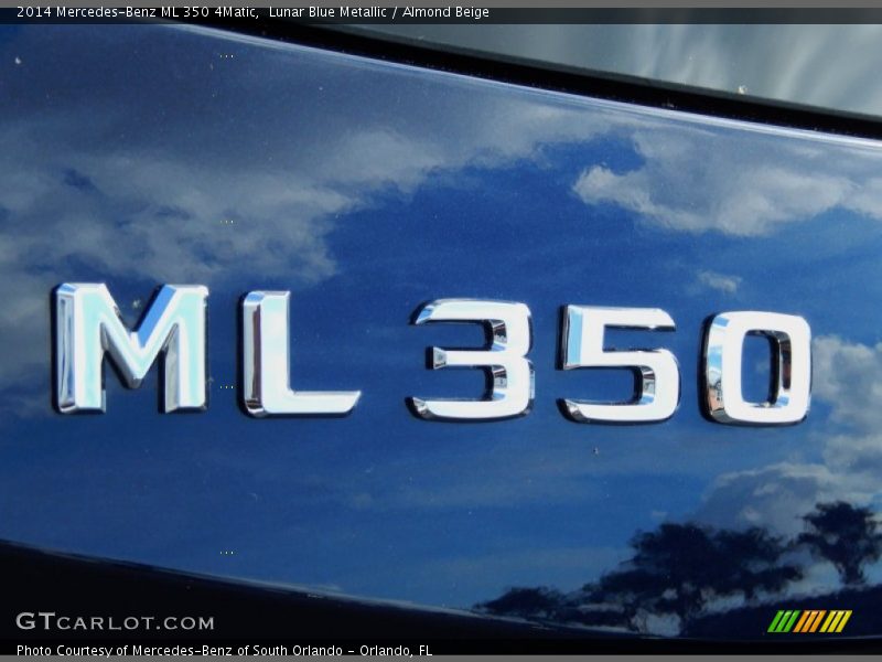 Lunar Blue Metallic / Almond Beige 2014 Mercedes-Benz ML 350 4Matic