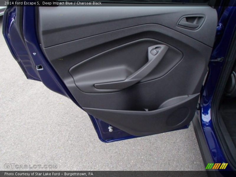 Deep Impact Blue / Charcoal Black 2014 Ford Escape S