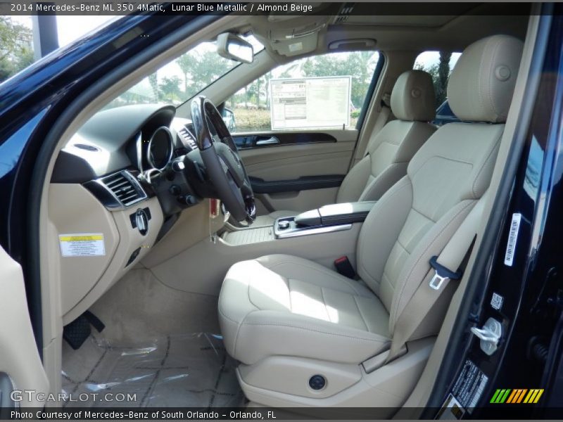 Lunar Blue Metallic / Almond Beige 2014 Mercedes-Benz ML 350 4Matic