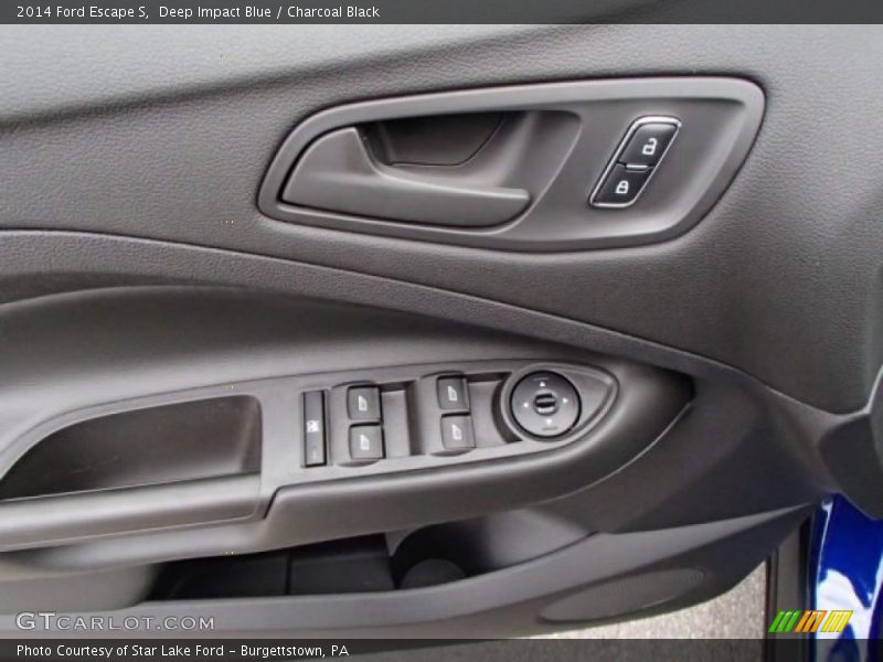 Deep Impact Blue / Charcoal Black 2014 Ford Escape S