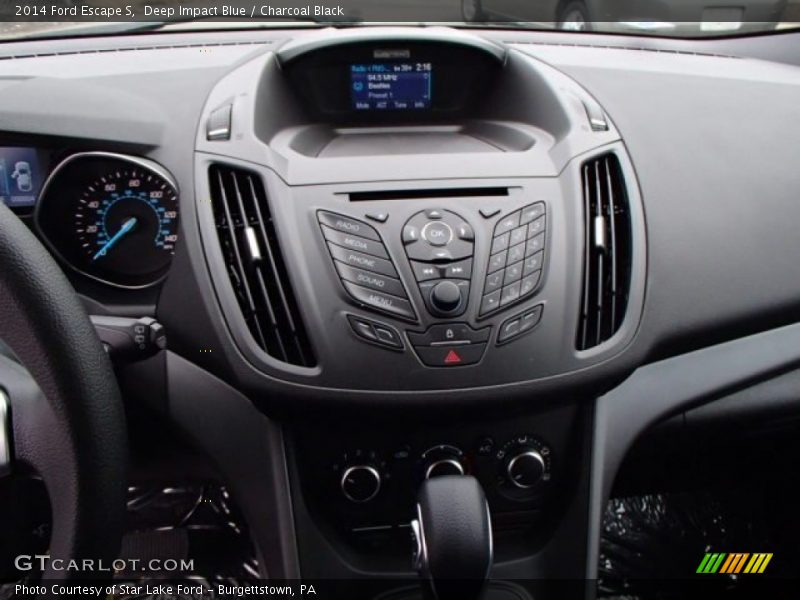 Deep Impact Blue / Charcoal Black 2014 Ford Escape S