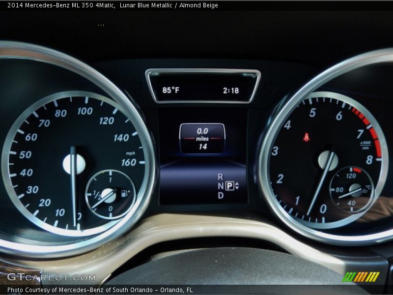 Lunar Blue Metallic / Almond Beige 2014 Mercedes-Benz ML 350 4Matic