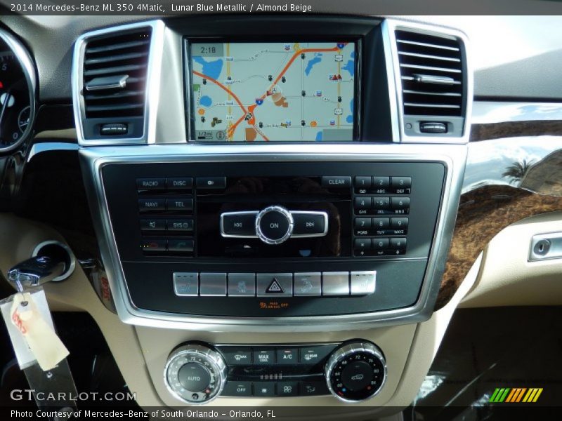 Lunar Blue Metallic / Almond Beige 2014 Mercedes-Benz ML 350 4Matic