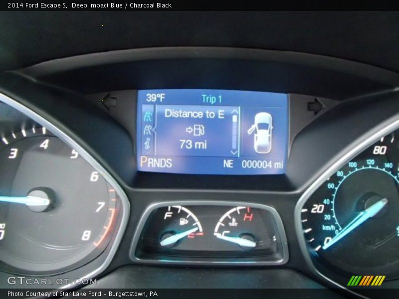 Deep Impact Blue / Charcoal Black 2014 Ford Escape S