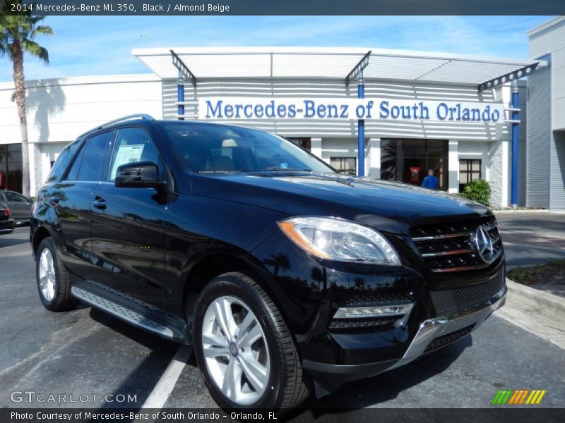 Black / Almond Beige 2014 Mercedes-Benz ML 350