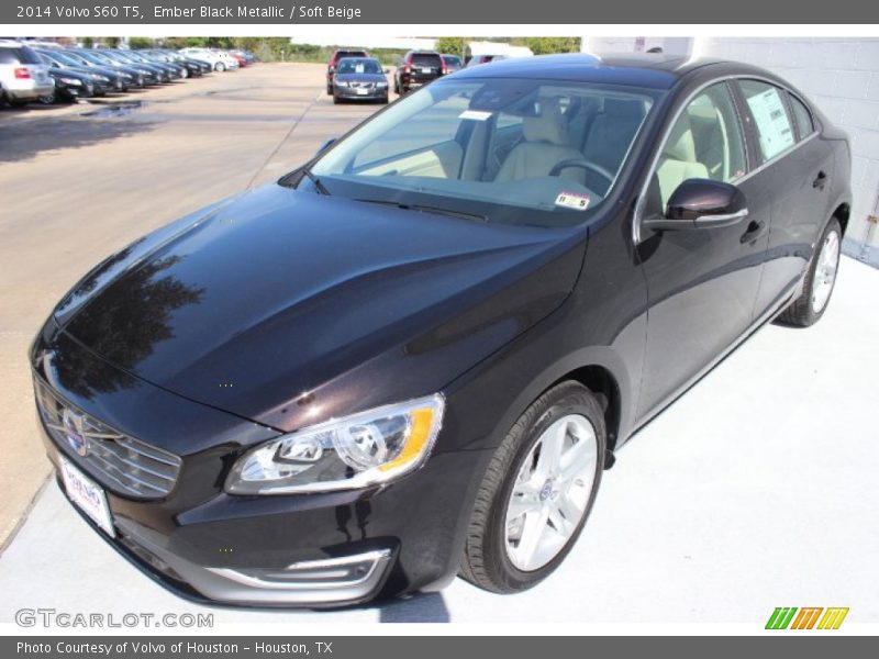 Ember Black Metallic / Soft Beige 2014 Volvo S60 T5