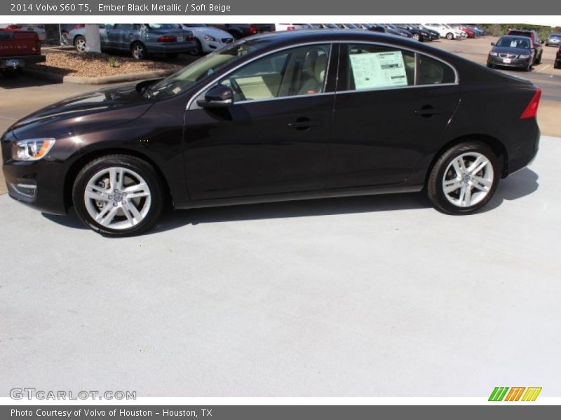 Ember Black Metallic / Soft Beige 2014 Volvo S60 T5