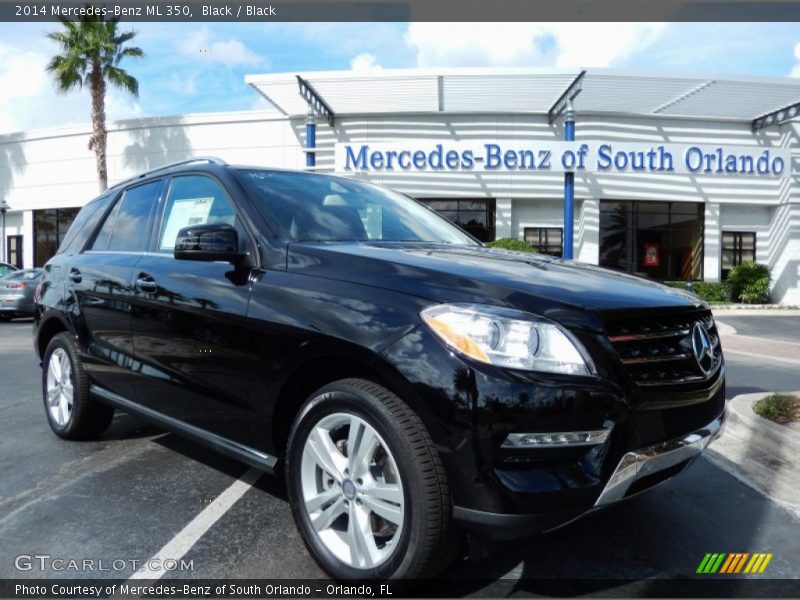 Black / Black 2014 Mercedes-Benz ML 350