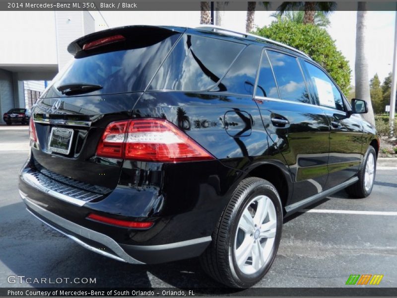 Black / Black 2014 Mercedes-Benz ML 350