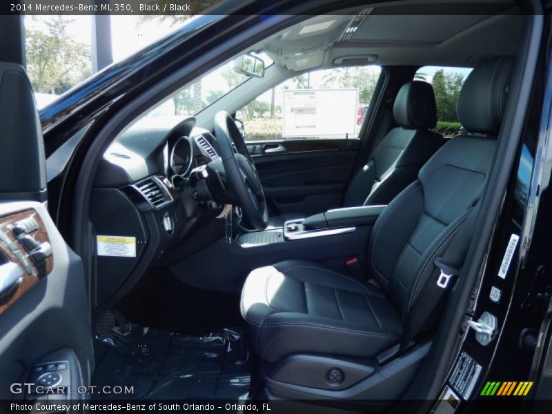 Black / Black 2014 Mercedes-Benz ML 350