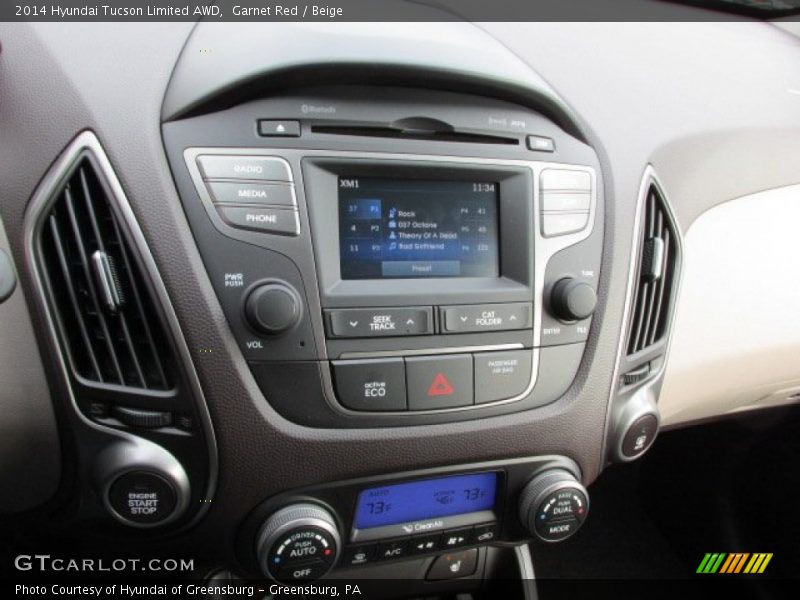 Garnet Red / Beige 2014 Hyundai Tucson Limited AWD