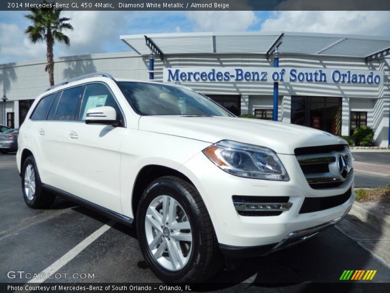 Diamond White Metallic / Almond Beige 2014 Mercedes-Benz GL 450 4Matic