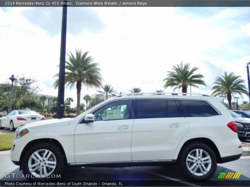 Diamond White Metallic / Almond Beige 2014 Mercedes-Benz GL 450 4Matic