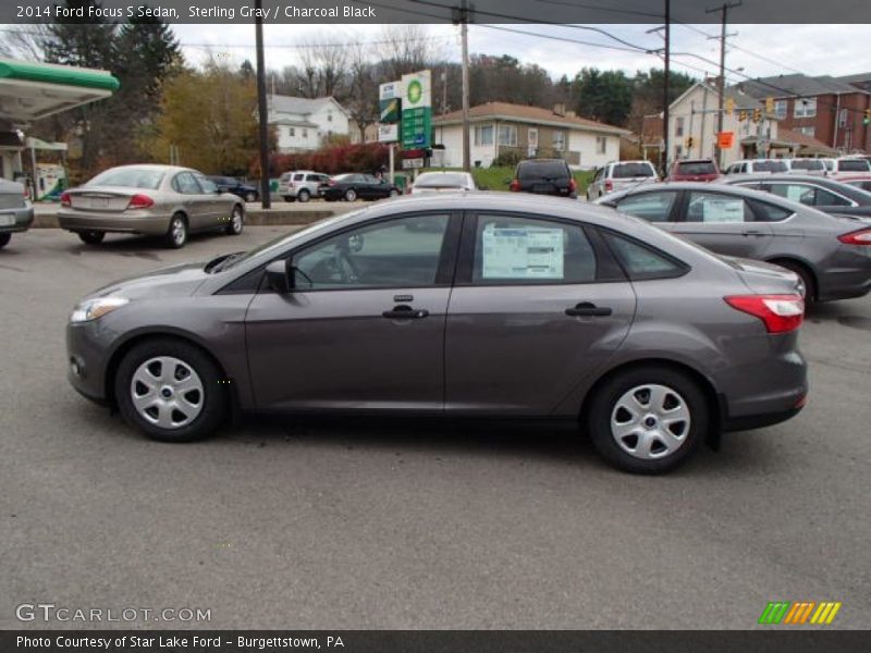 Sterling Gray / Charcoal Black 2014 Ford Focus S Sedan