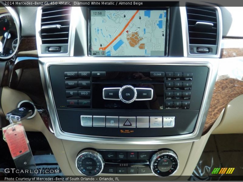 Diamond White Metallic / Almond Beige 2014 Mercedes-Benz GL 450 4Matic