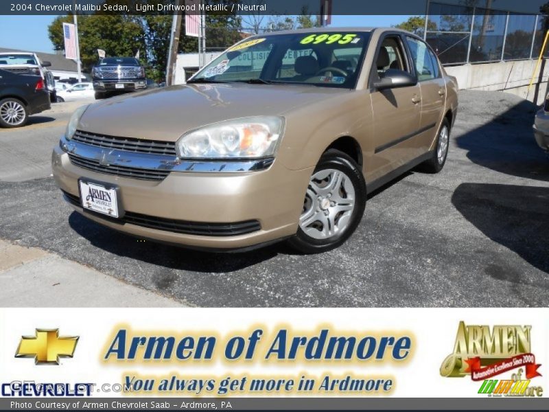 Light Driftwood Metallic / Neutral 2004 Chevrolet Malibu Sedan