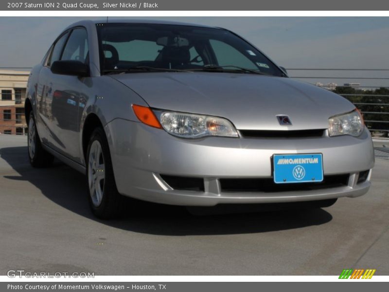 Silver Nickel / Black 2007 Saturn ION 2 Quad Coupe
