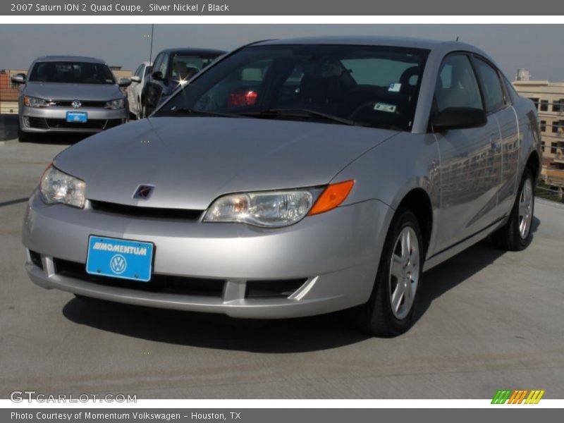 Silver Nickel / Black 2007 Saturn ION 2 Quad Coupe