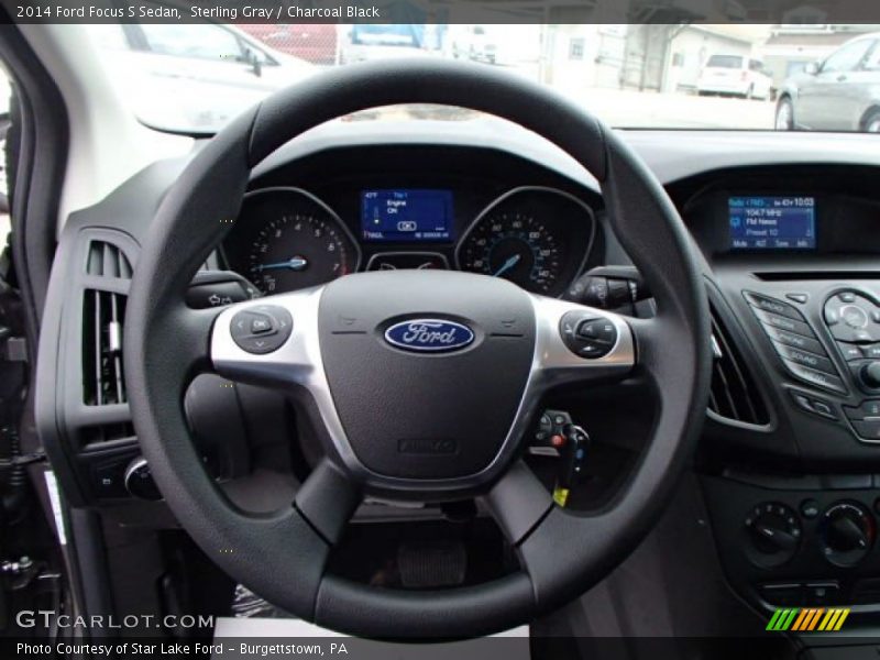 Sterling Gray / Charcoal Black 2014 Ford Focus S Sedan