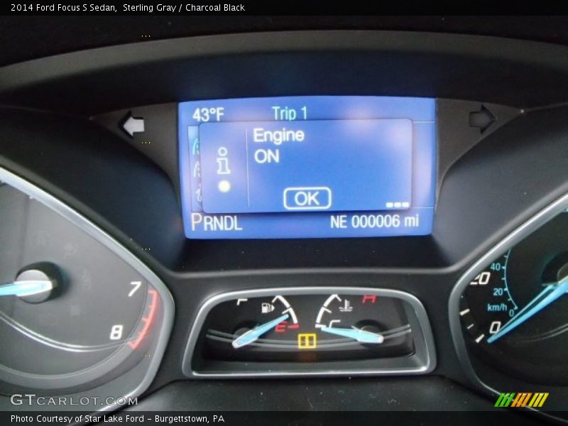 Sterling Gray / Charcoal Black 2014 Ford Focus S Sedan